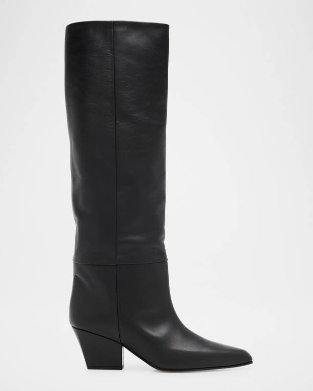 Jane Leather Knee Boots